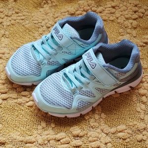 Little girls Fila running shoes